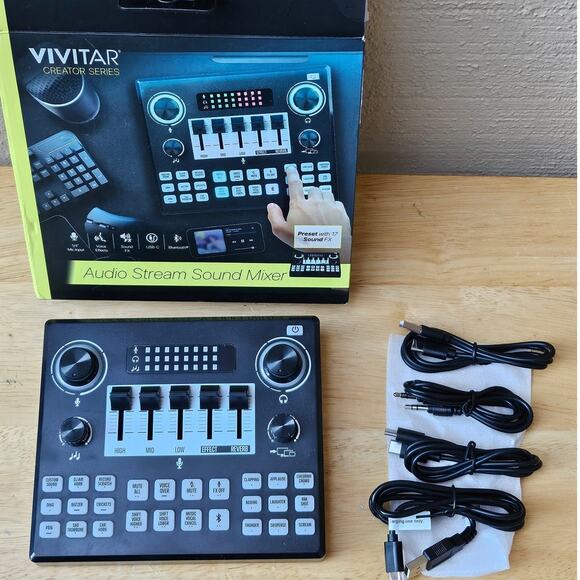 Vivitar Creator Series Audio - Stream Sound Mixer for Vlogging - Picture 3 of 3